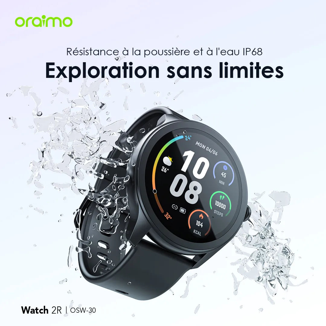 Oraimo Watch 2R - Montre Connectée Élégante et Performante