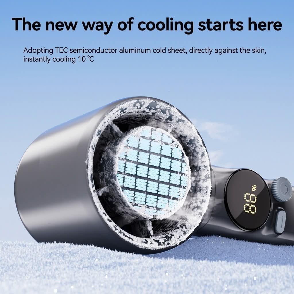 🧊 MetaHeld Fan Pro – Mini Ventilateur Glacial Portable avec Écran Digital
