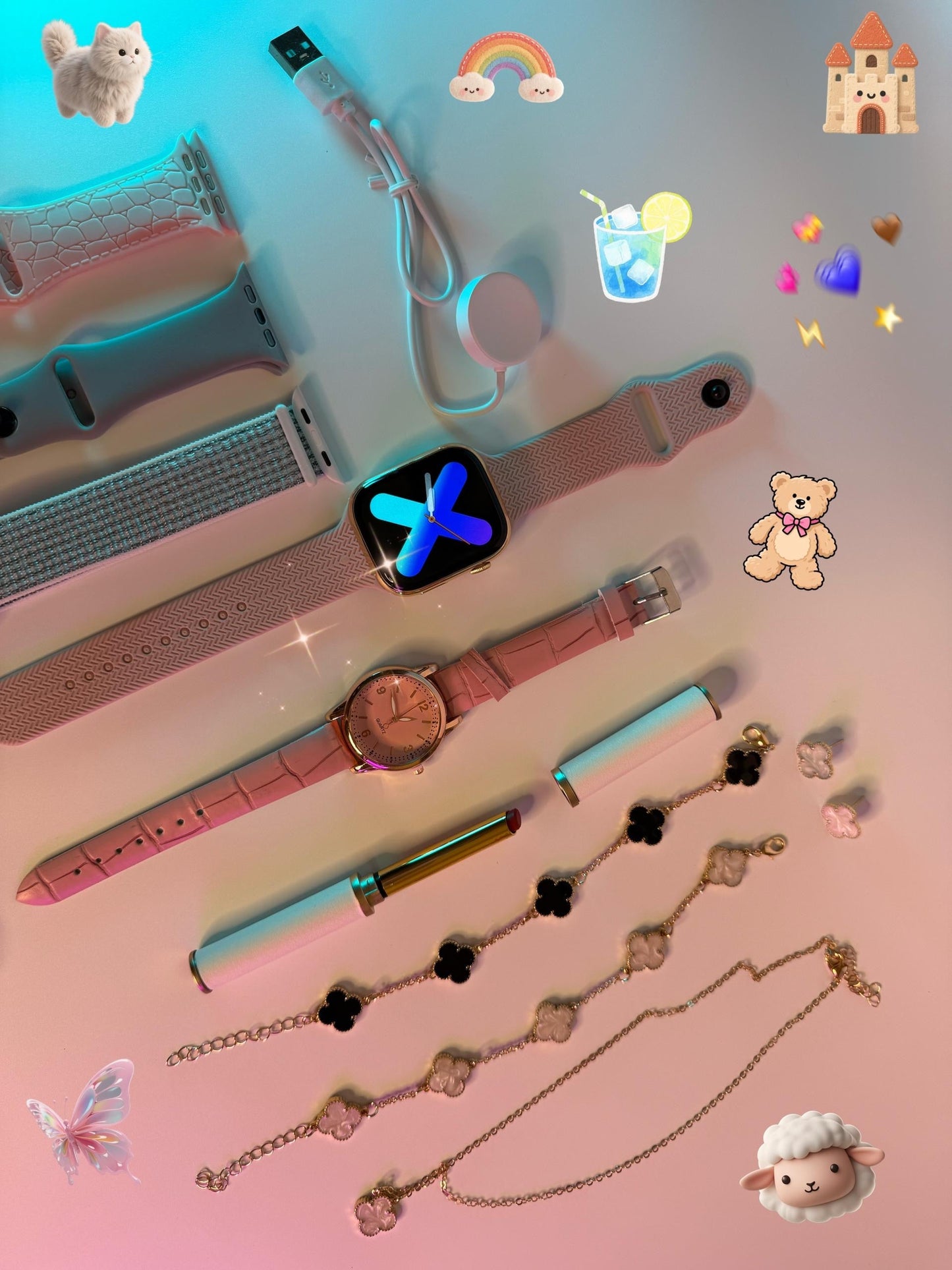 Coffret Premium A16 Plus+ – Montre connectée & Élégance 🌟