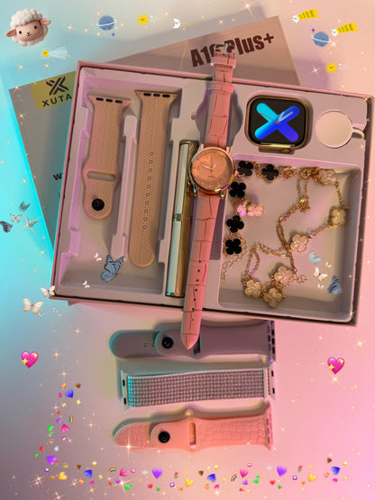 Coffret Premium A16 Plus+ – Montre connectée & Élégance 🌟