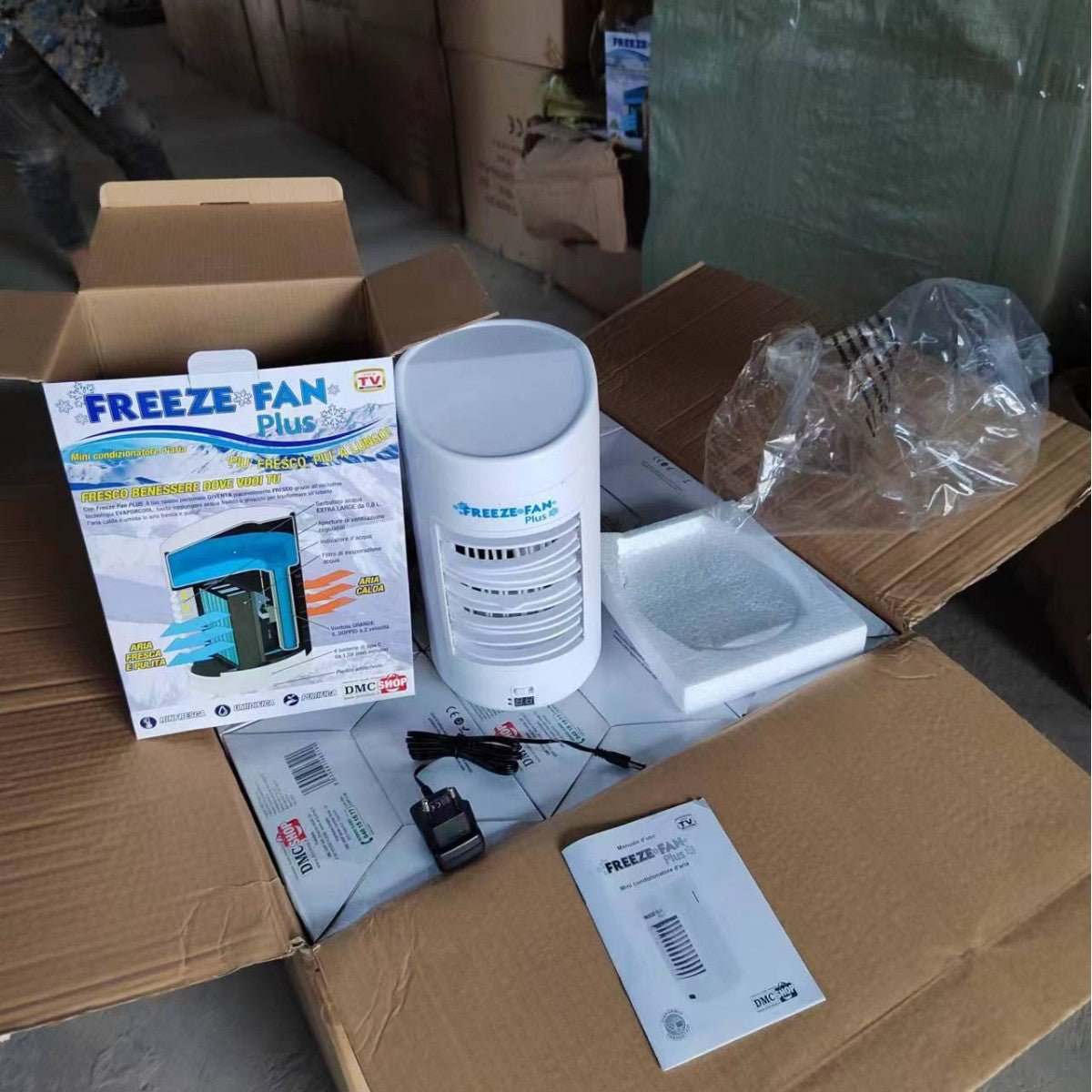 Freeze Fan Plus - Mini Climatiseur Portable de 24cm longueur et 18 cm de largeur