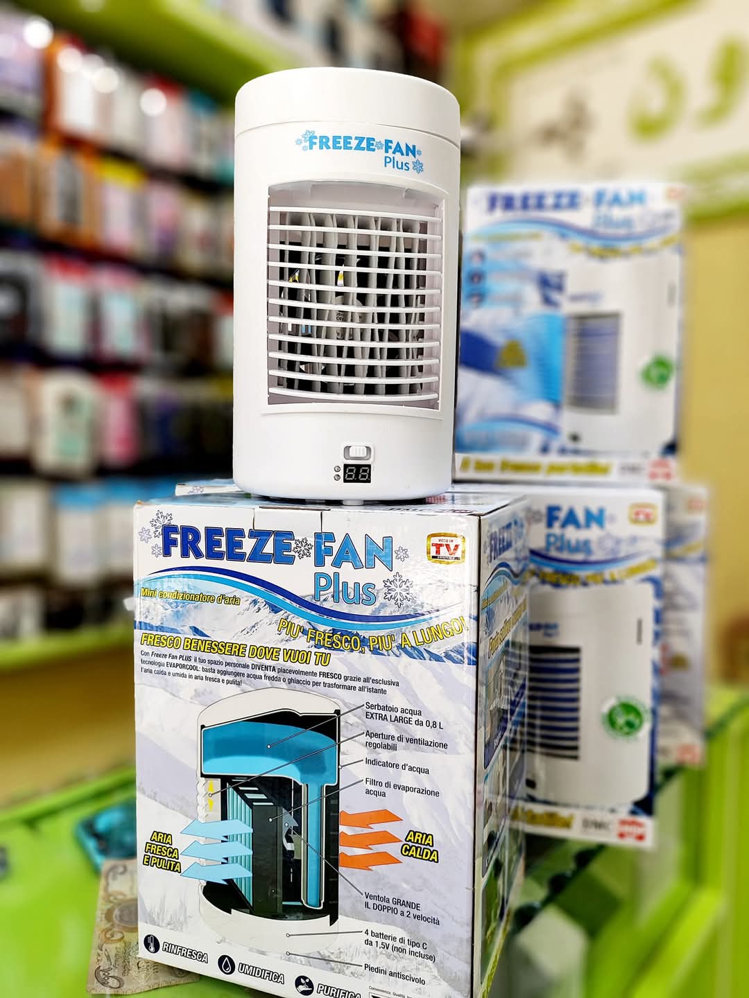Freeze Fan Plus - Mini Climatiseur Portable de 24cm longueur et 18 cm de largeur